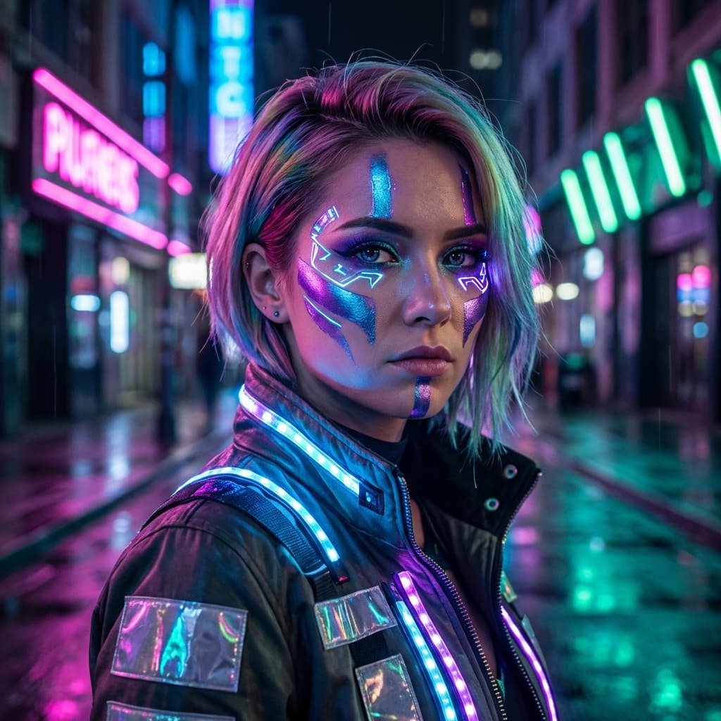 Cosplay Girl Cyberpunk